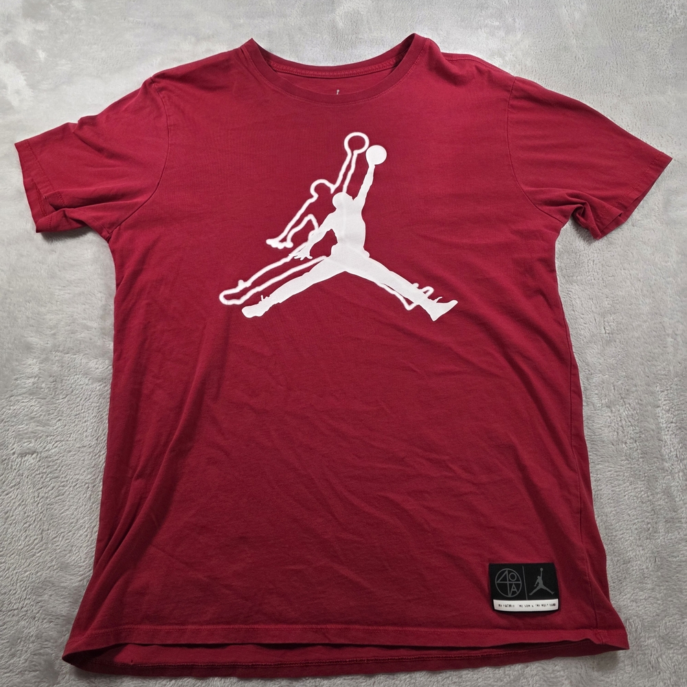 Nike Jordan Red Jumpman Logo T-Shirt Men’s Size Large